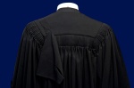 hood on a barrister's robe.